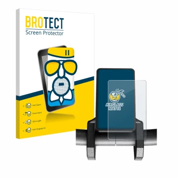 Vorderseite einer Produktverpackung mit dem Markenlogo BROTECT. Daneben ist das Gerät Joyor S8-S V1 mit dem zugehörigen Displa