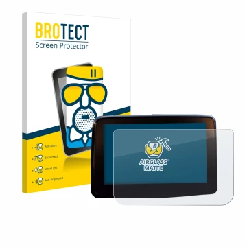 Vorderseite einer Produktverpackung mit dem Markenlogo BROTECT. Daneben ist das Gerät Mazda 2 BJ 2024 mit dem zugehörigen Disp