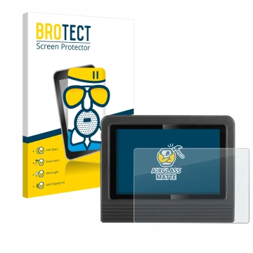 Vorderseite einer Produktverpackung mit dem Markenlogo BROTECT. Daneben ist das Gerät Launch X-431 V + Pro 5.0 10.1