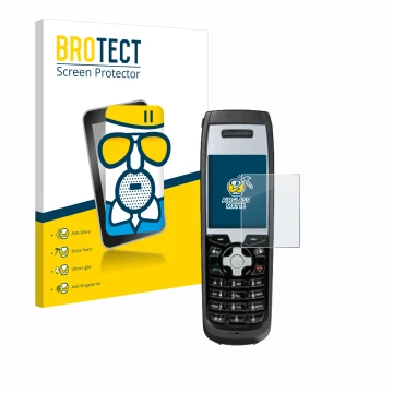 Vorderseite einer Produktverpackung mit dem Markenlogo BROTECT. Daneben ist das Gerät Funktel FC5 mit dem zugehörigen Displays