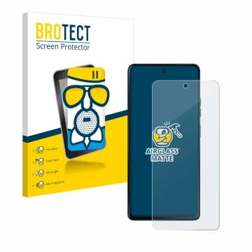 Vorderseite einer Produktverpackung mit dem Markenlogo BROTECT. Daneben ist das Gerät Motorola Moto G75 mit dem zugehörigen Di