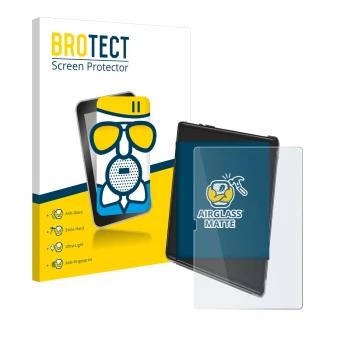 Vorderseite einer Produktverpackung mit dem Markenlogo BROTECT. Daneben ist das Gerät Yestel T15 mit dem zugehörigen Displaysc