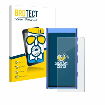 Vorderseite einer Produktverpackung mit dem Markenlogo BROTECT. Daneben ist das Gerät Hiby Digital M300 mit dem zugehörigen Di