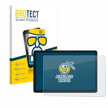 Vorderseite einer Produktverpackung mit dem Markenlogo BROTECT. Daneben ist das Gerät Feonal D106 10.1