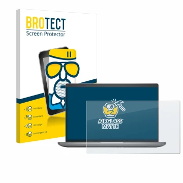 Vorderseite einer Produktverpackung mit dem Markenlogo BROTECT. Daneben ist das Gerät Dell Precision 3591 Workstation mit dem 