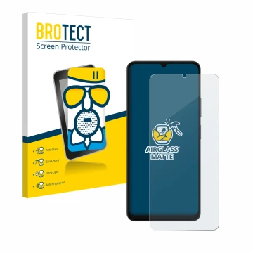 Vorderseite einer Produktverpackung mit dem Markenlogo BROTECT. Daneben ist das Gerät Ulefone Note 20 Pro mit dem zugehörigen 