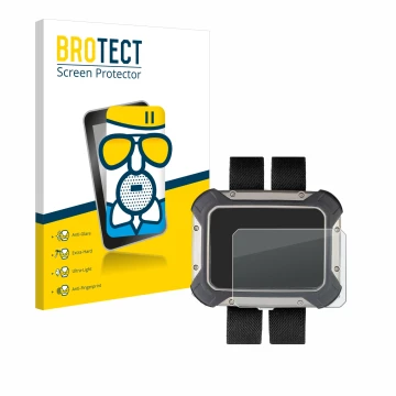 Vorderseite einer Produktverpackung mit dem Markenlogo BROTECT. Daneben ist das Gerät Apeks DSX mit dem zugehörigen Displaysch