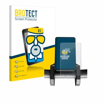 Vorderseite einer Produktverpackung mit dem Markenlogo BROTECT. Daneben ist das Gerät Joyor S5 V1 mit dem zugehörigen Displays