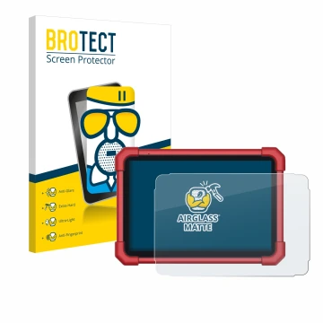 Vorderseite einer Produktverpackung mit dem Markenlogo BROTECT. Daneben ist das Gerät Launch X-431 Euro Link mit dem zugehörig