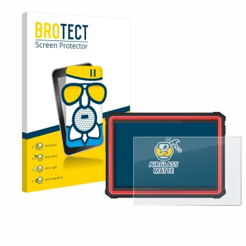 Vorderseite einer Produktverpackung mit dem Markenlogo BROTECT. Daneben ist das Gerät Launch X-431 PRO3S+ Elite mit dem zugehö