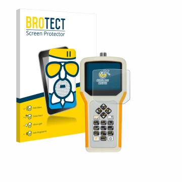 Vorderseite einer Produktverpackung mit dem Markenlogo BROTECT. Daneben ist das Gerät RigExpert AA-55 Zoom mit dem zugehörigen