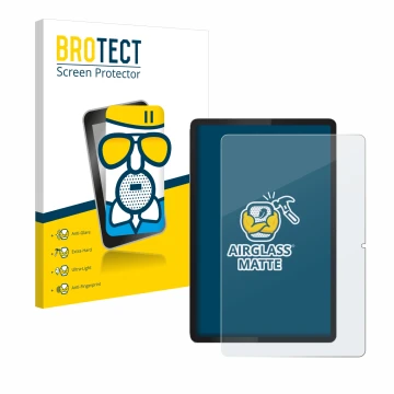 Vorderseite einer Produktverpackung mit dem Markenlogo BROTECT. Daneben ist das Gerät Lenovo Tab 2025 10.1