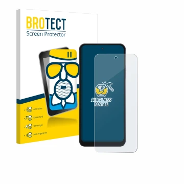 Vorderseite einer Produktverpackung mit dem Markenlogo BROTECT. Daneben ist das Gerät Hotwav Note 13 Max mit dem zugehörigen D
