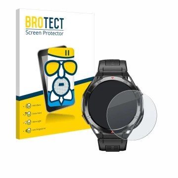 Vorderseite einer Produktverpackung mit dem Markenlogo BROTECT. Daneben ist das Gerät Oukitel BT12 1.43