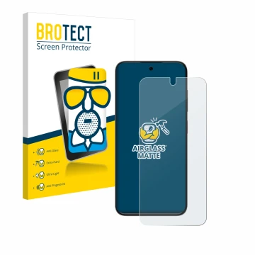 Vorderseite einer Produktverpackung mit dem Markenlogo BROTECT. Daneben ist das Gerät ZTE Blade V70 Vita mit dem zugehörigen D