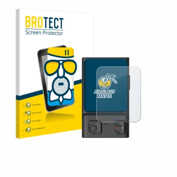 Vorderseite einer Produktverpackung mit dem Markenlogo BROTECT. Daneben ist das Gerät Hoverair Beacon mit dem zugehörigen Disp