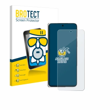 Vorderseite einer Produktverpackung mit dem Markenlogo BROTECT. Daneben ist das Gerät Oppo Find N5 mit dem zugehörigen Display