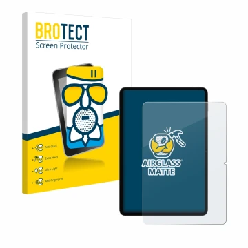 Vorderseite einer Produktverpackung mit dem Markenlogo BROTECT. Daneben ist das Gerät Xiaomi Pad 7 Pro mit dem zugehörigen Dis