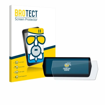 Vorderseite einer Produktverpackung mit dem Markenlogo BROTECT. Daneben ist das Gerät MG ZS Hybrid+ mit dem zugehörigen Displa