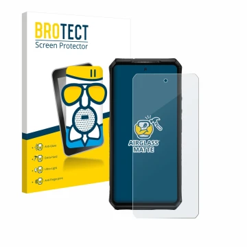 Vorderseite einer Produktverpackung mit dem Markenlogo BROTECT. Daneben ist das Gerät Ulefone Armor 28 Ultra Thermal mit dem z