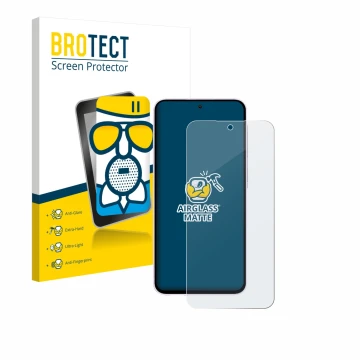 Vorderseite einer Produktverpackung mit dem Markenlogo BROTECT. Daneben ist das Gerät Samsung Galaxy A56 5G Enterprise Edition