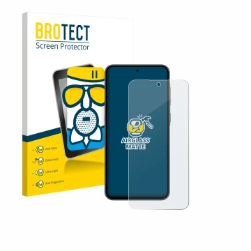 Vorderseite einer Produktverpackung mit dem Markenlogo BROTECT. Daneben ist das Gerät Samsung Galaxy A36 5G Enterprise Edition