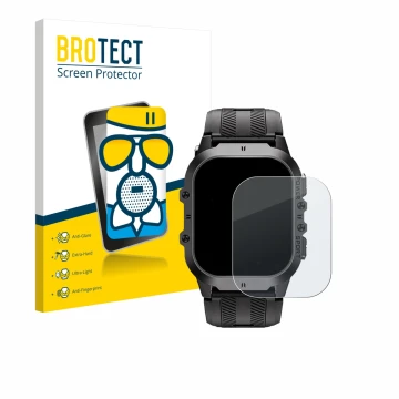 Vorderseite einer Produktverpackung mit dem Markenlogo BROTECT. Daneben ist das Gerät Oukitel BT20 1.96
