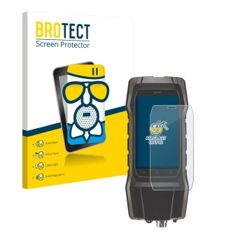 Vorderseite einer Produktverpackung mit dem Markenlogo BROTECT. Daneben ist das Gerät Testo 300 mit dem zugehörigen Displaysch