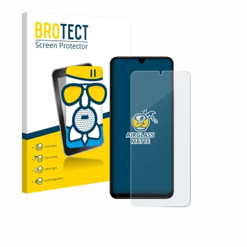 Vorderseite einer Produktverpackung mit dem Markenlogo BROTECT. Daneben ist das Gerät Xiaomi Poco C71 mit dem zugehörigen Disp