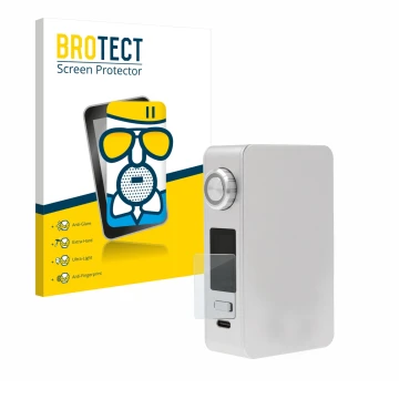 Vorderseite einer Produktverpackung mit dem Markenlogo BROTECT. Daneben ist das Gerät Lost Vape Centaurus M200 mit dem zugehör