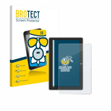 Vorderseite einer Produktverpackung mit dem Markenlogo BROTECT. Daneben ist das Gerät Lenovo Tab TB311 XU mit dem zugehörigen 