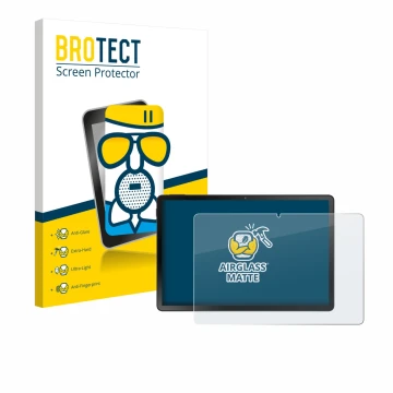 Vorderseite einer Produktverpackung mit dem Markenlogo BROTECT. Daneben ist das Gerät Doogee U11 Pro mit dem zugehörigen Displ