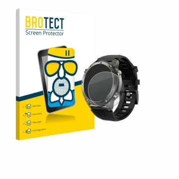 Vorderseite einer Produktverpackung mit dem Markenlogo BROTECT. Daneben ist das Gerät Knauermann GPS 4 (2025) mit dem zugehöri