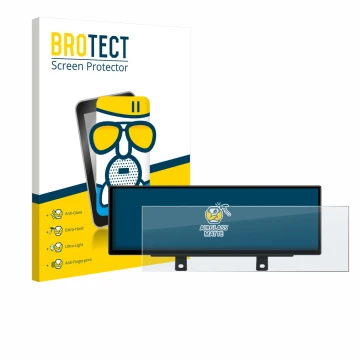 Vorderseite einer Produktverpackung mit dem Markenlogo BROTECT. Daneben ist das Gerät Xtrons QLB42THNBR mit dem zugehörigen Di