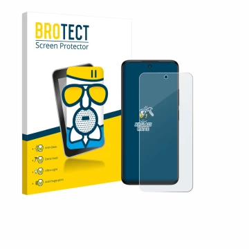 Vorderseite einer Produktverpackung mit dem Markenlogo BROTECT. Daneben ist das Gerät TCL 60 5G mit dem zugehörigen Displaysch