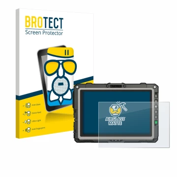 Vorderseite einer Produktverpackung mit dem Markenlogo BROTECT. Daneben ist das Gerät Getac UX10 G3 mit dem zugehörigen Displa