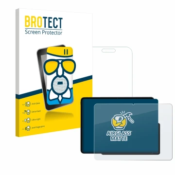 Vorderseite einer Produktverpackung mit dem Markenlogo BROTECT. Daneben ist das Gerät OnePlus Pad 3 mit dem zugehörigen Displa