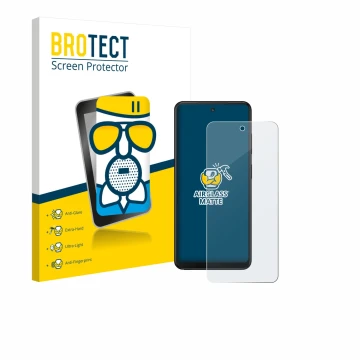 Vorderseite einer Produktverpackung mit dem Markenlogo BROTECT. Daneben ist das Gerät Xplora HMD Fusion X1 mit dem zugehörigen