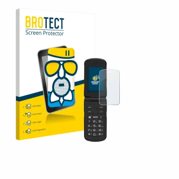 Vorderseite einer Produktverpackung mit dem Markenlogo BROTECT. Daneben ist das Gerät AGM M10 mit dem zugehörigen Displayschut