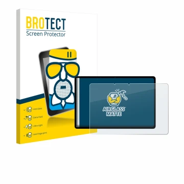 Vorderseite einer Produktverpackung mit dem Markenlogo BROTECT. Daneben ist das Gerät Oppo Pad SE mit dem zugehörigen Displays