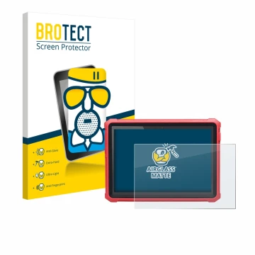Vorderseite einer Produktverpackung mit dem Markenlogo BROTECT. Daneben ist das Gerät Launch X-431 Pro3 V+ Elite mit dem zugeh