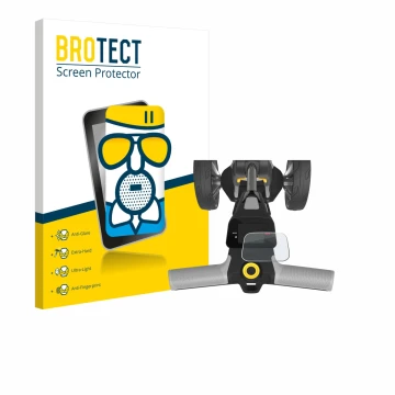 Vorderseite einer Produktverpackung mit dem Markenlogo BROTECT. Daneben ist das Gerät PowaKaddy CT6 2025 mit dem zugehörigen D