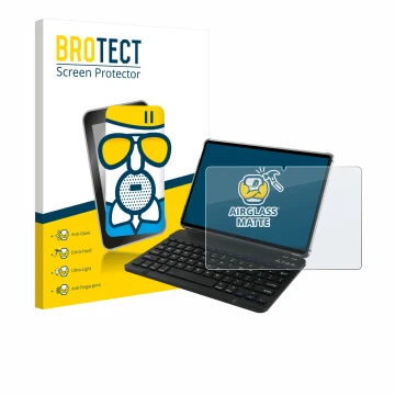 Vorderseite einer Produktverpackung mit dem Markenlogo BROTECT. Daneben ist das Gerät Tabwee T90 mit dem zugehörigen Displaysc