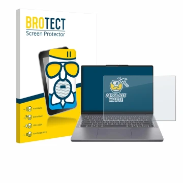 Vorderseite einer Produktverpackung mit dem Markenlogo BROTECT. Daneben ist das Gerät Lenovo IdeaPad Slim 3i Gen 10 14
