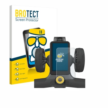Vorderseite einer Produktverpackung mit dem Markenlogo BROTECT. Daneben ist das Gerät PowaKaddy CT12 GPS mit dem zugehörigen D