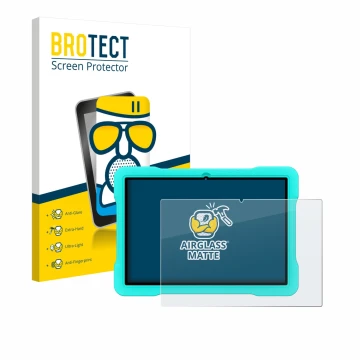 Vorderseite einer Produktverpackung mit dem Markenlogo BROTECT. Daneben ist das Gerät UJJ U8 mit dem zugehörigen Displayschutz