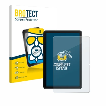 Vorderseite einer Produktverpackung mit dem Markenlogo BROTECT. Daneben ist das Gerät Blackview Tab 20 WiFi mit dem zugehörige