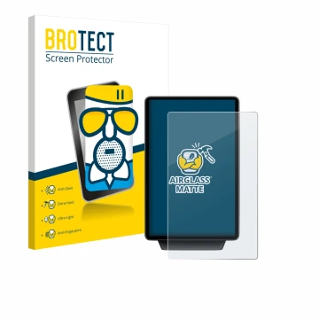 Vorderseite einer Produktverpackung mit dem Markenlogo BROTECT. Daneben ist das Gerät Ford Explorer Electric 2025 mit dem zuge