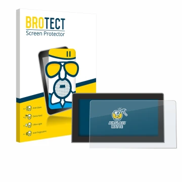 Vorderseite einer Produktverpackung mit dem Markenlogo BROTECT. Daneben ist das Gerät Volkswagen Tiguan 3 2024 2025 12.9