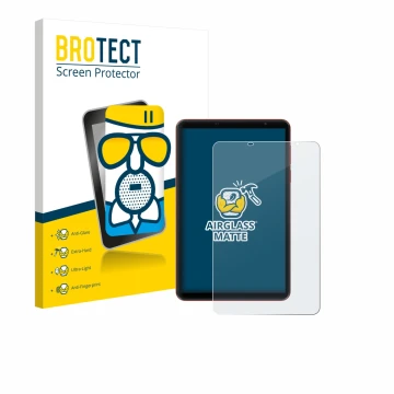 Vorderseite einer Produktverpackung mit dem Markenlogo BROTECT. Daneben ist das Gerät Blackview Zeno 1 8